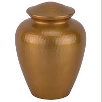 Elite Hammered Copper Cremation Urn