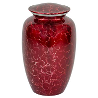 Red Crystal Cremation Urn