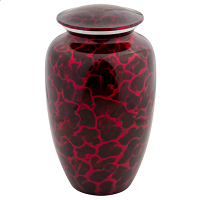 Red Crystal Cremation Urn