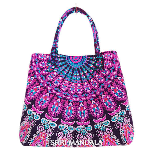 Pink Purple Mandala Women Tote Bag