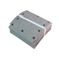 Heavy Duty Brake Lining - Metal, 10 Holes, Silver | Powder Coated, Polished Surface, Seamless Finish, High Performance Efficiency