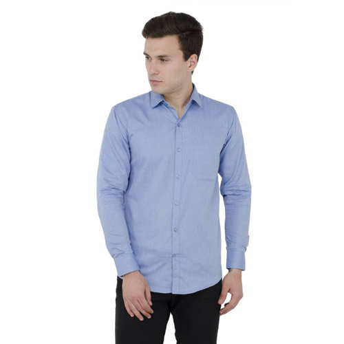Mens Formal Blue Shirt