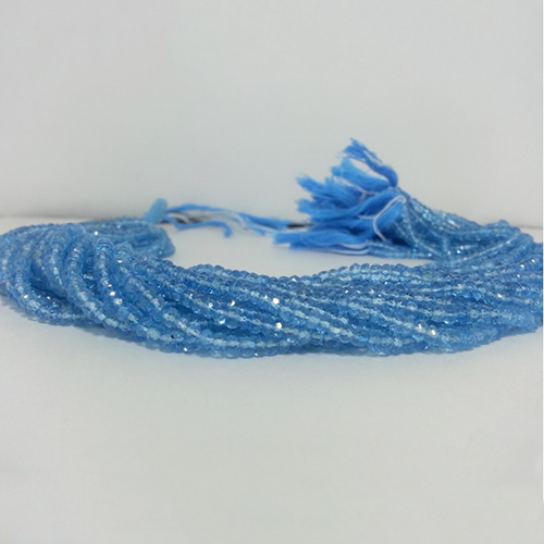 Topaz Faceted Rondelle Beads Strand