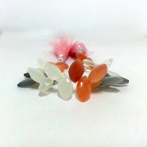 Natural Multi Moonstone Faceted Marquise Briolette Beads Strand Natural Multi Moonstone Faceted Marquise Briolette Beads Strand