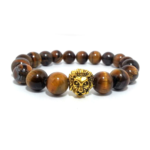 Natural Tiger Eye Stone Beads Bracelet