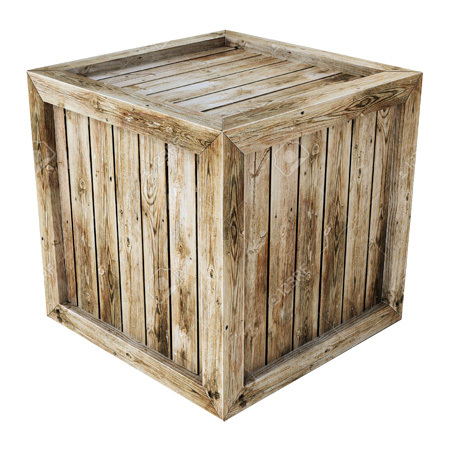 Industrial wooden crate