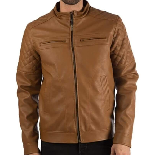 Men's Plain Leather Jacket