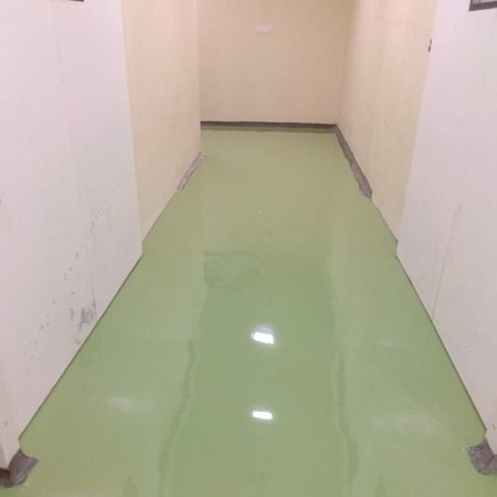 Home Epoxy Flooring Work By RIGHT KEY CONSTRUCTION