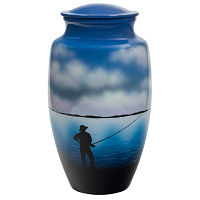 Fishing Cremation Urn For Ashes