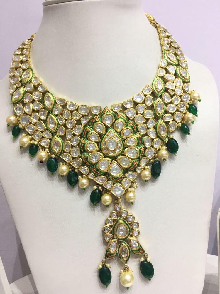 Kundan Polki Necklace Set at Best Price 