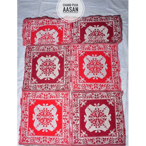 Red Handmade Puja Aasan
