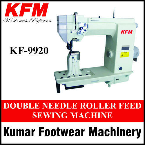 Double Needle Roller Feed Sewing Machine