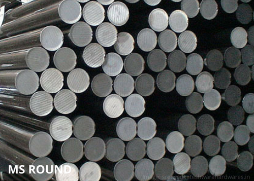 Steel Round Rod - Mild Steel, 5-100 mm Thickness, 6 Meter Length | Non-Corrosive, Lightweight, Excellent Tolerance, Mill Finish
