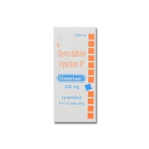 Gemtaz - 200mg Gemcitabine Injection | Anti-Cancer Treatment Outpatient Use Manageable Side Effects Storage at Room Temperature