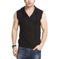 Mens Sleeveless Hooded T-Shirts