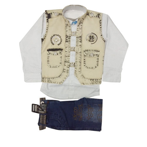 Kids Designer Denim Jacket Set