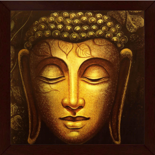 Buddha Face Framed Wall Painting