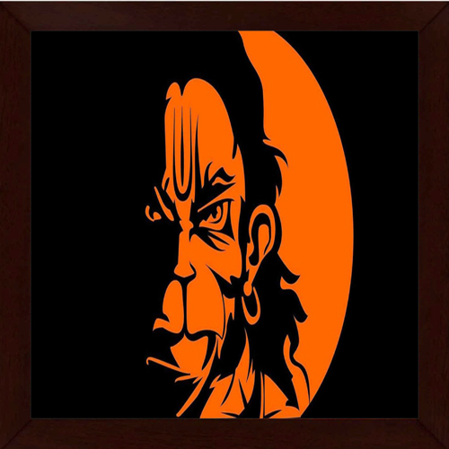 Lord Hanuman Framed Wall Painting