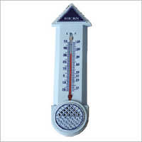 Room Thermometer (large) - Glass And Plastic Material, 20-50â°c & 10-120â°f Range, Sky Blue Color, Wall Hanging For Indoor/outdoor Use