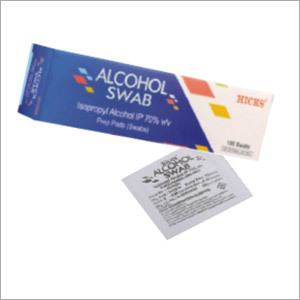 White Alcohol Swab
