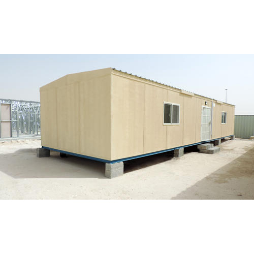 Prefabricated Portable Office Cabin - Steel & Wood, Variable Dimensions | Customizable Design, Durable Structure, Portable, Weatherproof, Easy Assembly