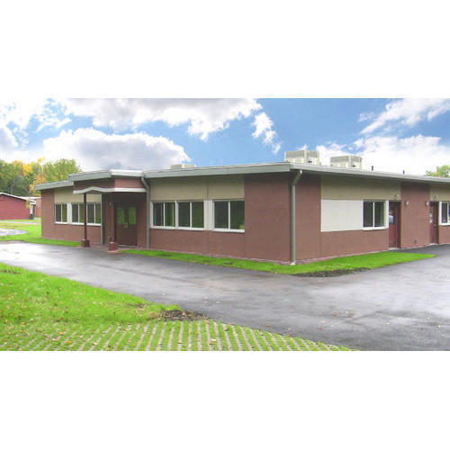 Prefabricated School Building Shed - Brick & Steel, Variable Dimensions , Customizable Design, Durable Structure, Easy Assembly, Weather Resistant