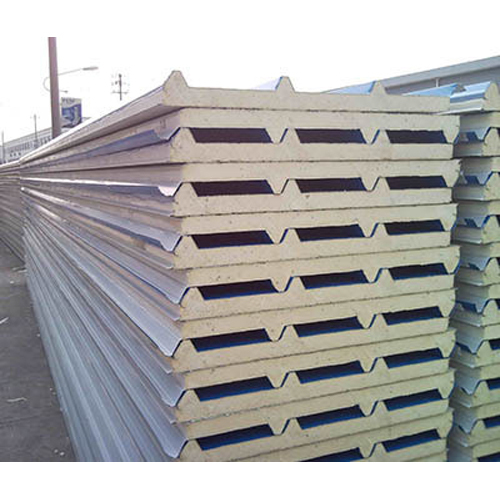 PUF Panels - PUF & Steel, Customizable Length & Width, Beige, Variable Thickness | Cost-Effective, Durable, Insulated, Weather Resistant, Lightweight
