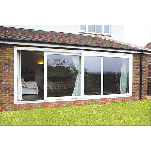 UPVC Sliding Window - Unplasticized Polyvinyl Chloride, Customizable Design, Multi Track Sliding, Smooth Finish, Durable Glass Panels, Alluring Style