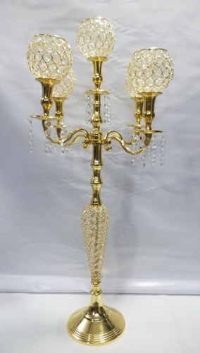 Crystal candle stand