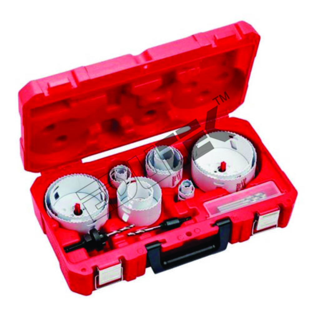 Hole Saw Kit - High-carbon Steel Blades, Multiple Sizes For Versatile Applications