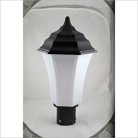 Gate Light Triangular 30w- Milky-Black