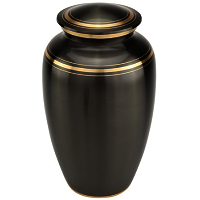 Classic Three Bands Urn in Gold Extra Large