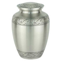 Classic Laurel Pewter Brass Urn