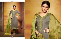 Cotton Silk Embroidery Suit