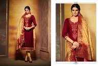 Cotton Silk Embroidery Suit