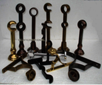 Curtain Bracket - Metal Materials In Brass, Iron & Aluminum | Elite Finishes In Chrome, Antique Copper, Dark Bronze, Size Options 4-6 Inches