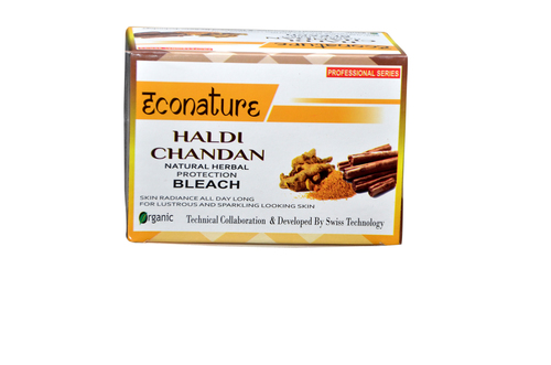 Haldi Chandan Bleach - Herbal Extract Cream, Instant Glow for Lustrous & Glowing Skin