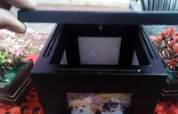 Brass Pet Cremation Urn For Ashes / Pet Urn / Wood Photo Frame Urn