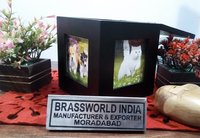 Brass Pet Cremation Urn For Ashes / Pet Urn / Wood Photo Frame Urn