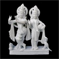 Marble Krishna Radha Statue