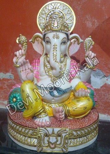 Lord Marble Ganesh Statue 