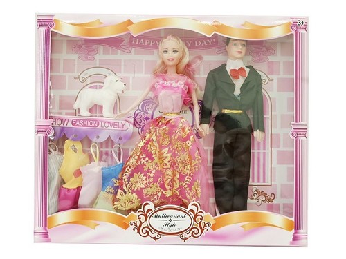 11inch doll solid body female & empty body male