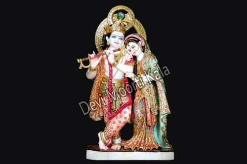 Marble Jugal Radha Krishana Morti