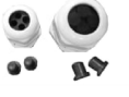 Cable Gland - Multi Hole Bushing, 50 MHz Frequency, White Color, 10-50 Grams Weight