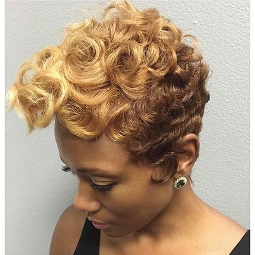 2 Toned Brown Blonde Short Wavy