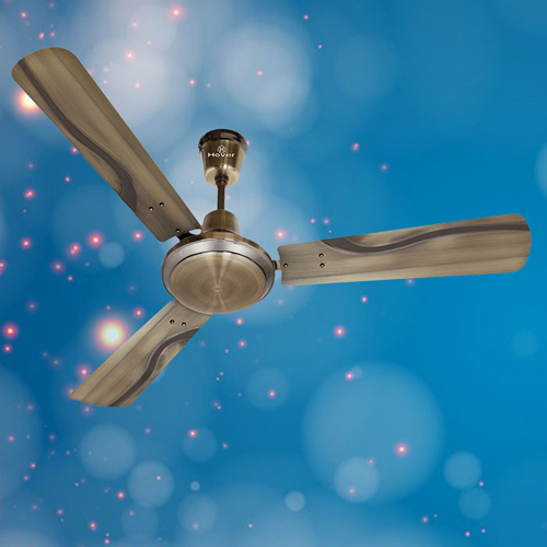 Brown Antique Brass Ceiling Fan
