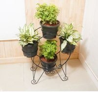 Black Metal Planter Stand