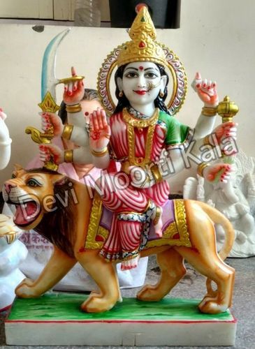 Marble Durga Mata Statue