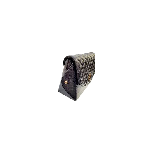 Leather Clutch Purse - Leather, Small Size for Easy Carry, Black Color, Spacious for Mobile, Money & Cosmetics | Lightweight, Alluring Design