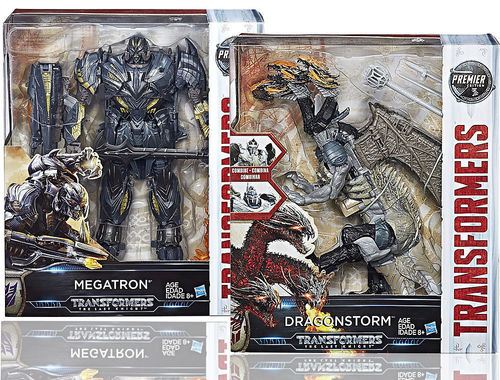 Transformers Last Knight Premier Leader Dragonstorm & Megatron Set NEW